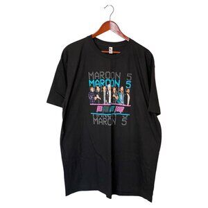 Maroon 5 Music Band T-Shirt Adult 2XL Red Pill Blues Tour New NWOT 2017 Pop Rock